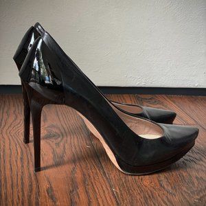 Herve Leger Albee Leather Pumps